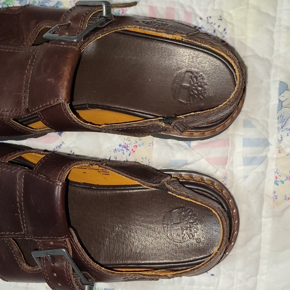 Timberland Full Grain Leather Fisherman's Sandals Size 10 M - Picture 5 of 7